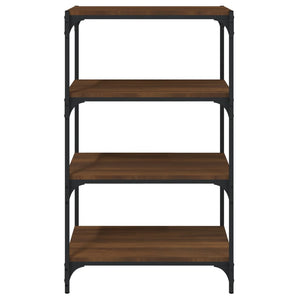 Libreria rovere marrone 60x33x100cm Legno Multistrato e Acciaio cod mxl 23168