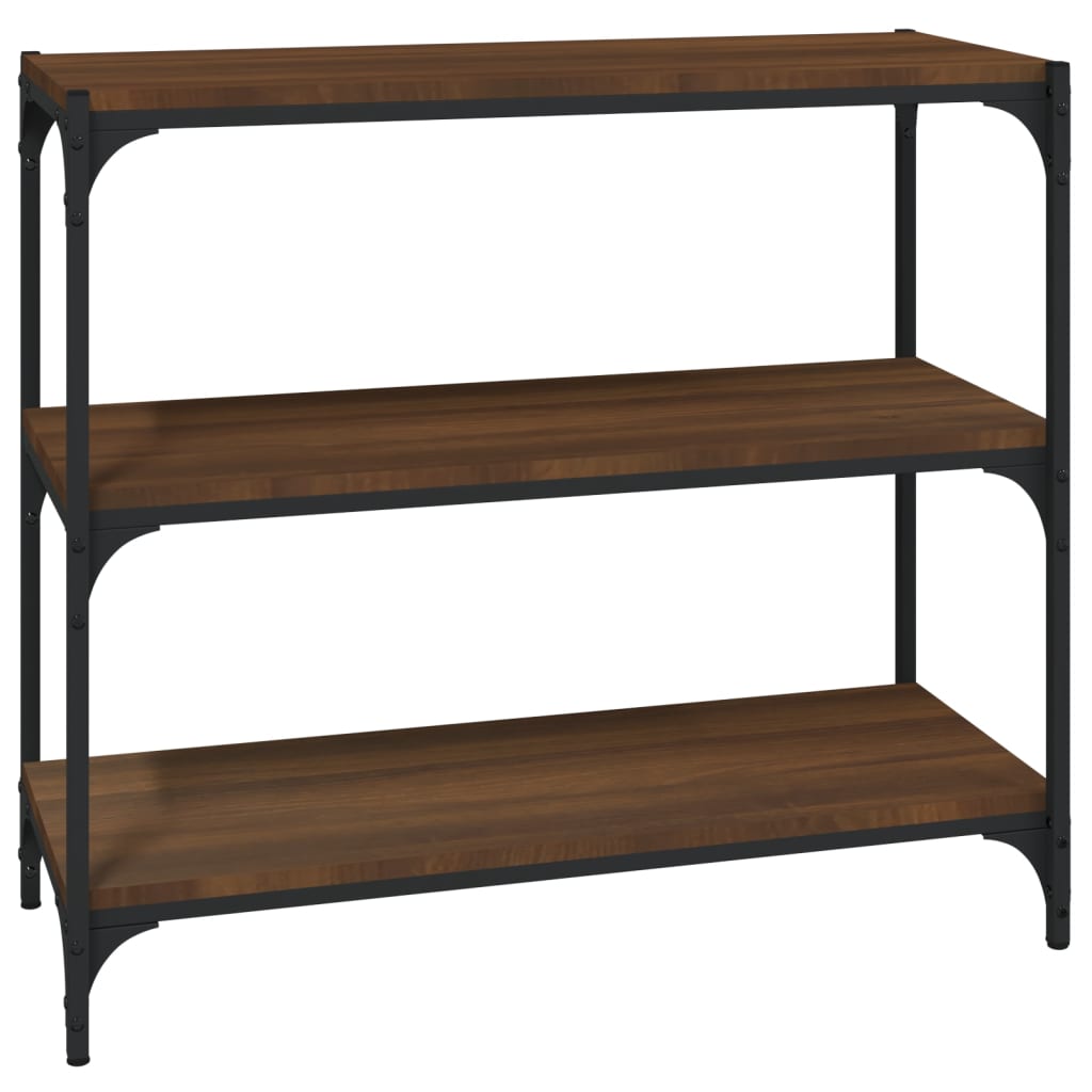 Libreria Rovere Marrone 80x33x70,5 cm Legno Multistrato Acciaio 819341