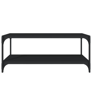 Mobile Porta TV Nero 100x33x41cm in Legno Multistrato e Acciaio cod mxl 20768