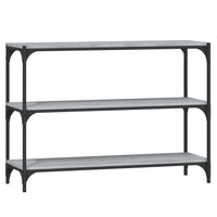 Libreria Grigio Sonoma 100x33x70,5 cm Legno Multistrato Acciaio cod mxl 24162