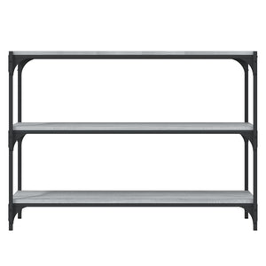 Libreria Grigio Sonoma 100x33x70,5 cm Legno Multistrato Acciaio cod mxl 24162