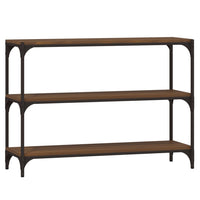 Libreria Rovere Marrone 100x33x70,5cm Legno Multistrato Acciaio 819356