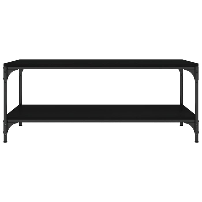 Tavolino Salotto Nero 100x50x40cm Legno Multistrato cod mxl 9905