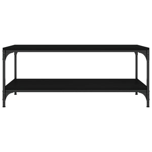 Tavolino Salotto Nero 100x50x40cm Legno Multistrato 819362