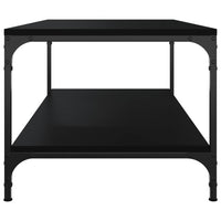 Tavolino Salotto Nero 100x50x40cm Legno Multistrato 819362