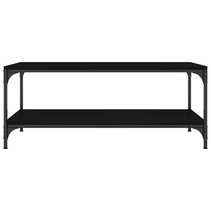 Tavolino da Salotto Nero 80x50x40 cm in Legno Multistrato cod mxl 24161