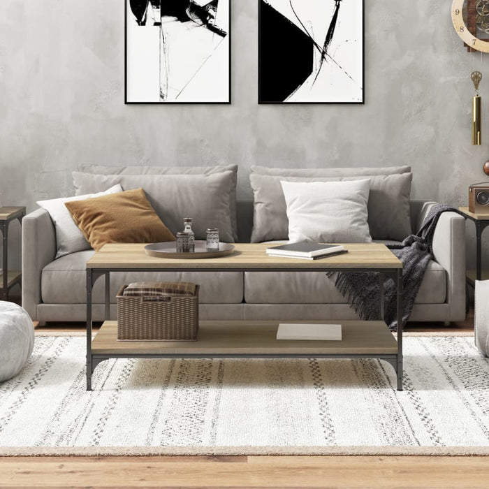 Tavolino da Salotto Rovere Sonoma 80x50x40 cm Legno Multistrato 819368