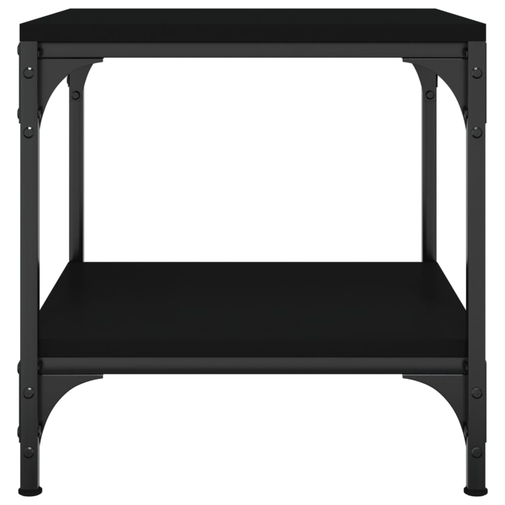 Tavolino Nero 40x40x40 cm in Legno Multistrato 819377