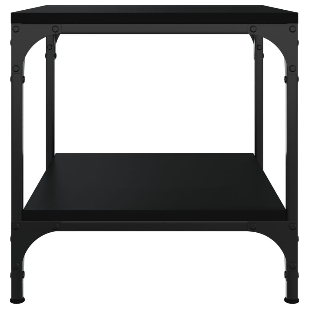 Tavolino Nero 40x40x40 cm in Legno Multistrato cod mxl 15573