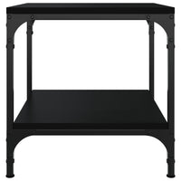 Tavolini 2pz Nero 40x40x40 cm in Legno Multistrato 819378