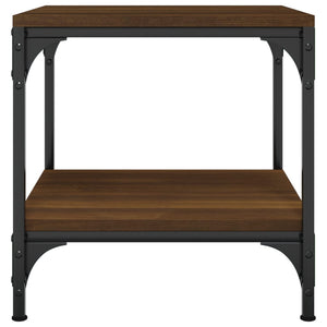 Tavolino da Salotto Rovere Marrone 40x40x40cm Legno Multistrato cod mxl 15744