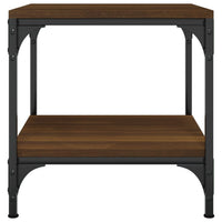 Tavolini 2pz Nerorovere marrone 40x40x40cm in Legno Multistrato