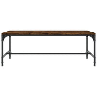 Tavolino da Salotto Rovere Fumo 80x50x35 cm Legno Multistrato