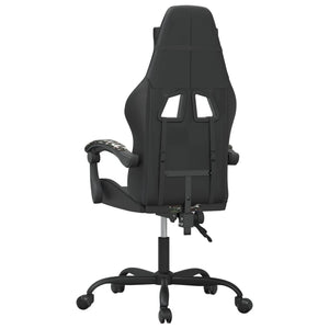 Sedia da Gaming Girevole Nero e Mimetico in Similpelle 349530