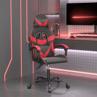 Sedia da Gaming Girevole Nera e Rossa in Similpelle cod mxl 78472