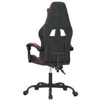 Sedia da Gaming Girevole Nero e Rosso Vino in Similpelle cod mxl 70466