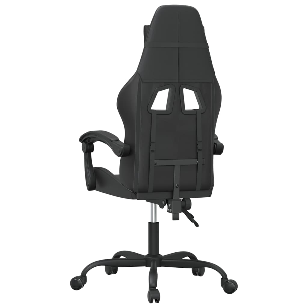 Sedia da Gaming Girevole Nera in Similpelle 349551