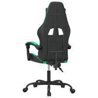 Sedia da Gaming Girevole Nera e Verde in Similpelle 349570