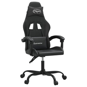 Sedia da Gaming Girevole Nera in Similpelle 349599