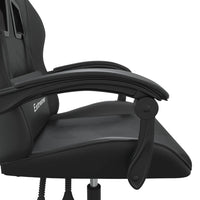 Sedia da Gaming Girevole Nera in Similpelle 349599
