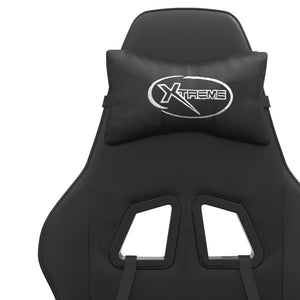 Sedia da Gaming Girevole Nera in Similpelle 349599