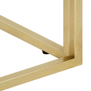 Tavolino Salotto-Tavolino da soggiorno-Tavolo Dorato Acciaio Inossidabile e Vetro Temperato 962024