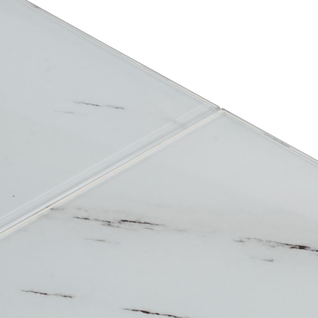 Tavolino Salotto Argento Acciaio Inossidabile Vetro Temperato 349979