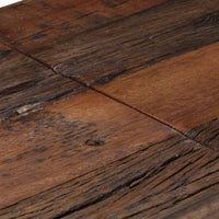 Tavolo Consolle Argento Acciaio Inox e Traverse Legno Massello