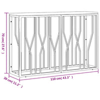 Tavolino Consolle in Acciaio Inox e Legno Massello di Recupero 350029