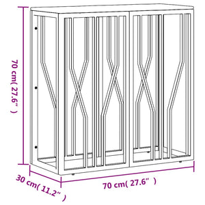Tavolino da Salotto Argento in Acciaio Inox e Massello d'Acacia