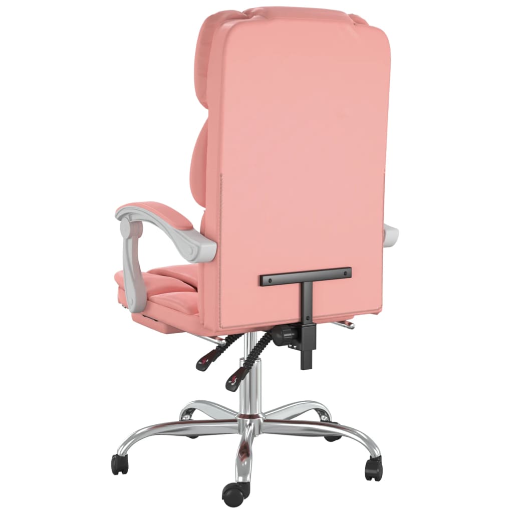 Poltrona da Ufficio Reclinabile Rosa in Similpelle 349633
