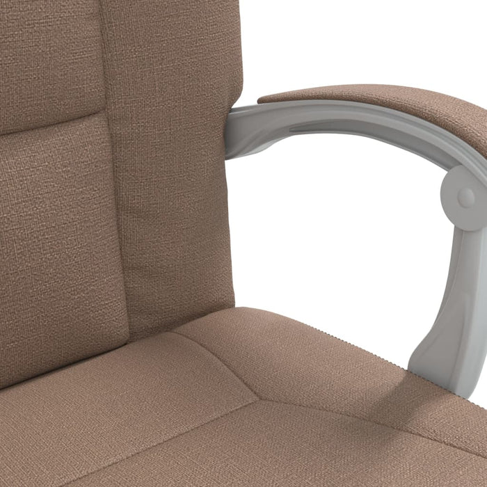 Poltrona da Ufficio Reclinabile Marrone in Tessuto 349636