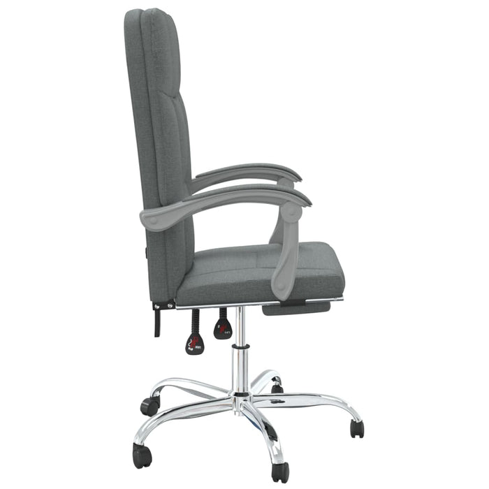 Sedia da Ufficio Reclinabile Grigio Scuro in Tessuto cod mxl 60356