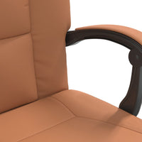 Poltrona da Ufficio Reclinabile Marrone in Similpelle 349640