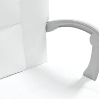 Poltrona da Ufficio Reclinabile Bianca in Similpelle 349644