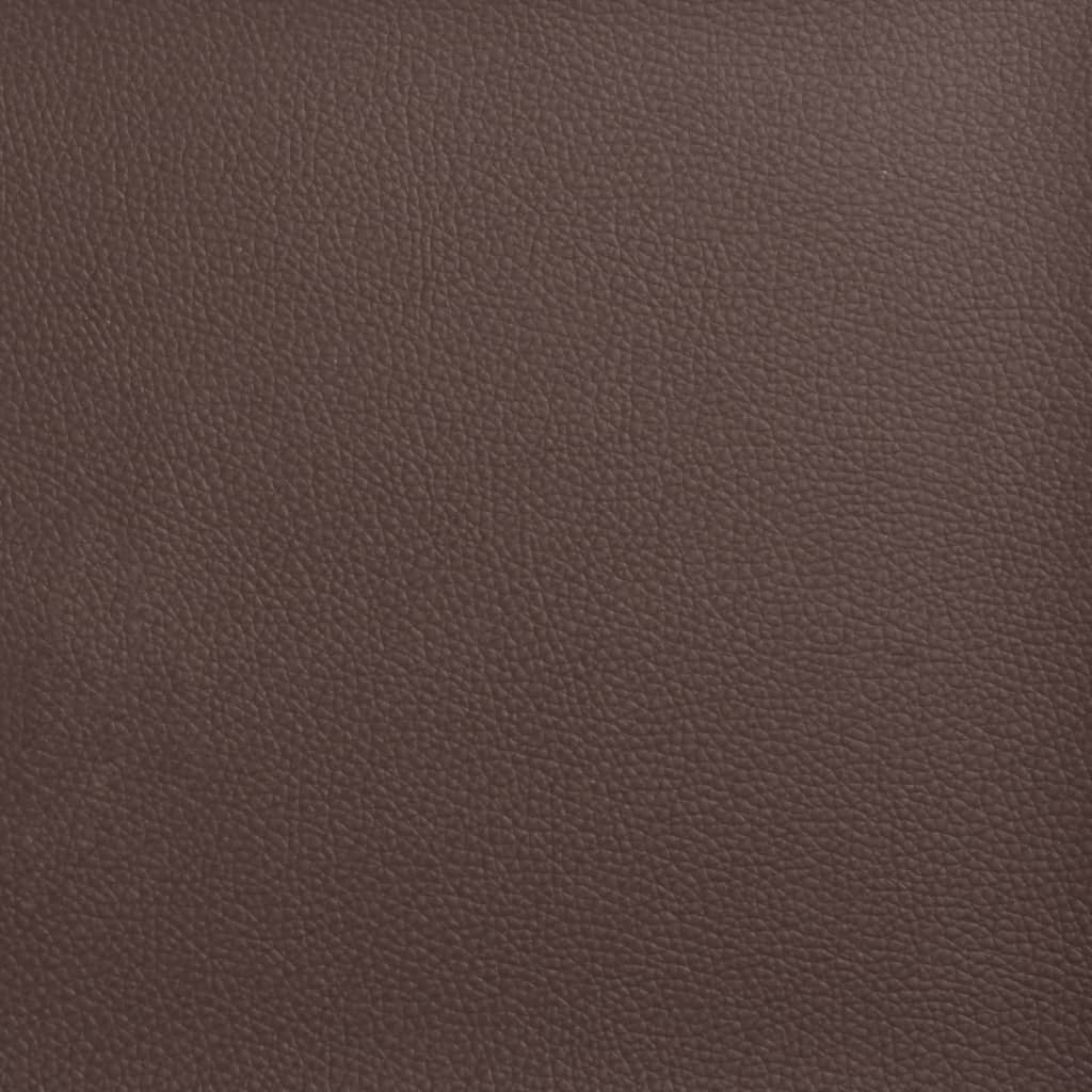 Poltrona da Ufficio Reclinabile Marrone in Similpelle 349654