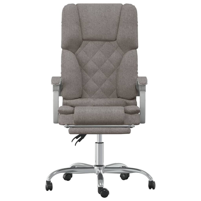 Sedia da Ufficio Massaggio Reclinabile Tortora in Tessuto 349683