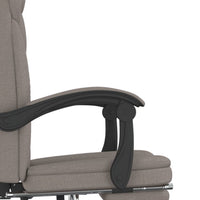 Poltrona da Ufficio Reclinabile Tortora in Tessuto 349693