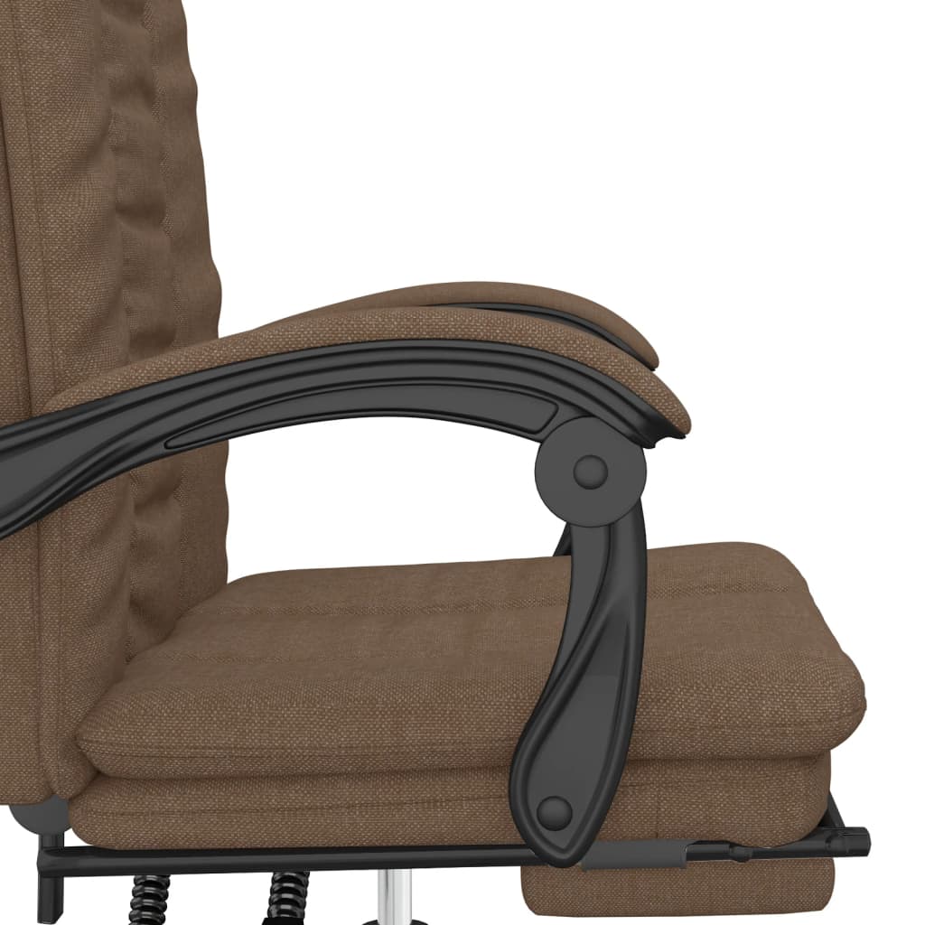 Poltrona da Ufficio Reclinabile Marrone in Tessuto cod mxl 27239