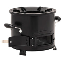 Fornello a legna da campeggio nero 36 x 26 x 22,5 cm metallo 02_0005924