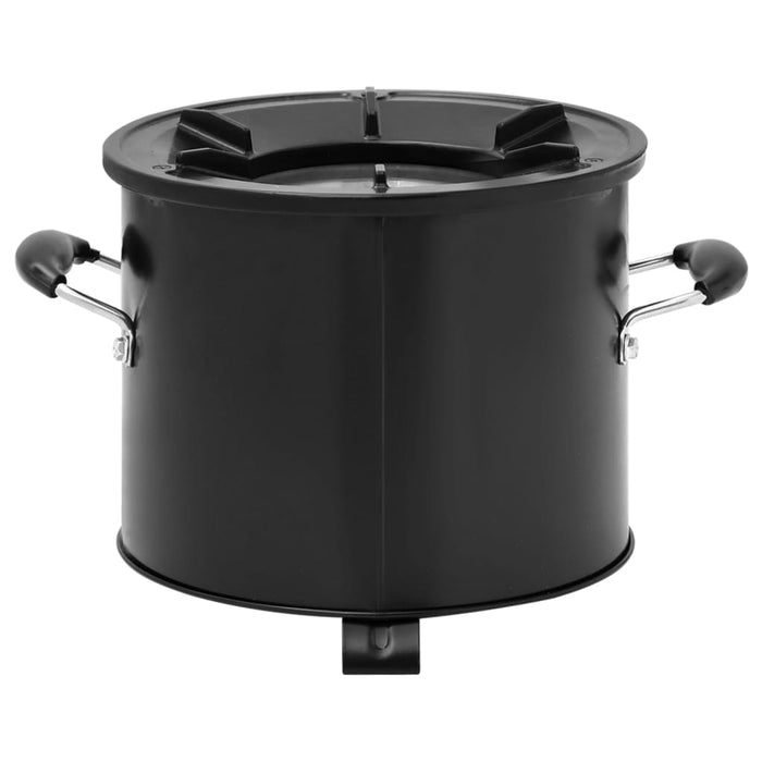 Fornello a legna da campeggio nero 36 x 26 x 22,5 cm metallo 02_0005924