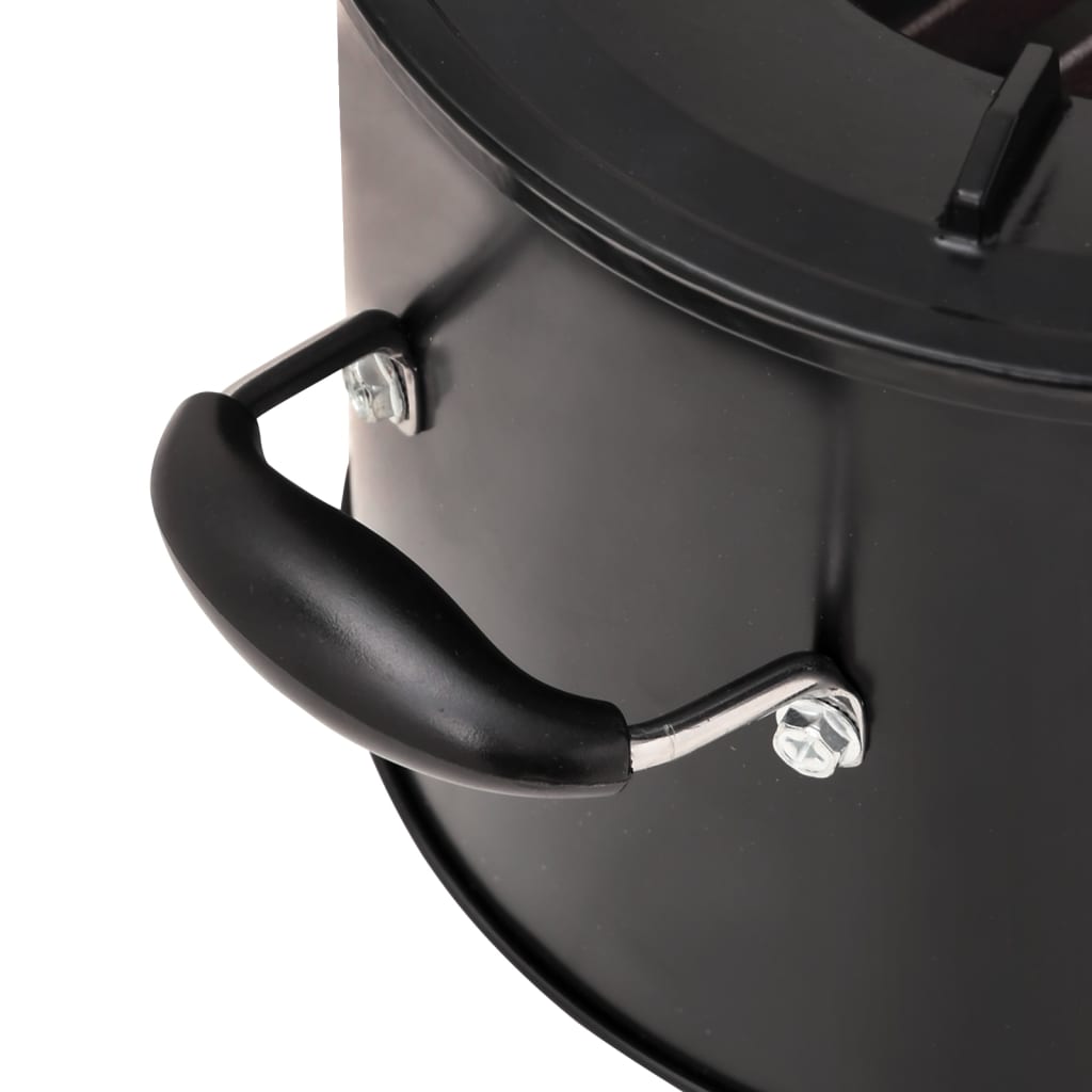 Fornello a legna da campeggio nero 36 x 26 x 22,5 cm metallo 02_0005924