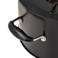 Fornello a legna da campeggio nero 36 x 26 x 22,5 cm metallo 02_0005924