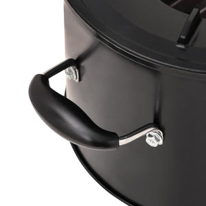 Fornello a legna da campeggio nero 36 x 26 x 22,5 cm metallo 02_0005924