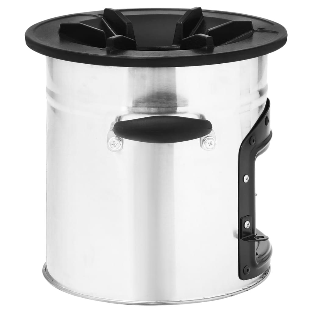 Stufa a Legna da Campeggio Argento 45,5x33x25,5 cm Acciaio Inox cod mxl 69877