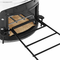 Stufa a Legna da Campeggio Argento 45,5x33x25,5 cm Acciaio Inox cod mxl 69877