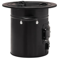 Fornello a legna da campeggio 50 x 33,5 x 30,5 cm acciaio nero 02_0005890