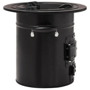 Fornello a legna da campeggio 50 x 33,5 x 30,5 cm acciaio nero 02_0005890