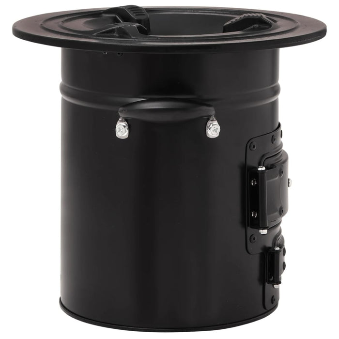 Fornello a legna da campeggio 50 x 33,5 x 30,5 cm acciaio nero 02_0005890