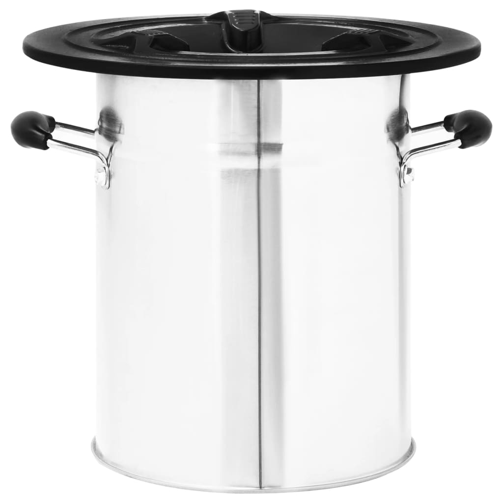 Stufa a Legna da Campeggio Argento 51,5x35x30,5 cm Acciaio Inox cod mxl 65539